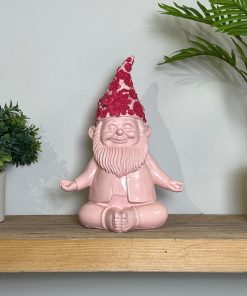Gnomo in resina “Color” rosa