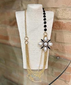 Collana catena e perle