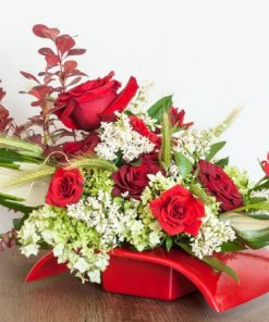 Composizione Floreale Laurea con rose